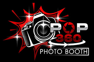 design a modern photo booth logo with free source files