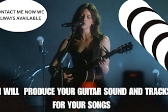compose  acoustic guitar and drum tracks for your songs