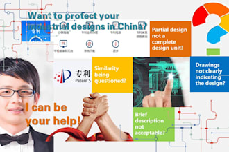 help you file a patent application for industrial design in china