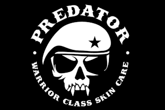 design awesome skull predator warpaint logo
