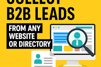 collect targeted b2b leads from directories and websites