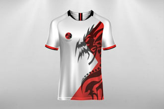 design stunning custom sports or esports jerseys for your team