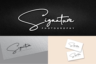 do luxury handwritten signature, typography and font logo