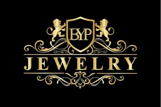 design luxury jewelry, heraldic, boutique and family crest