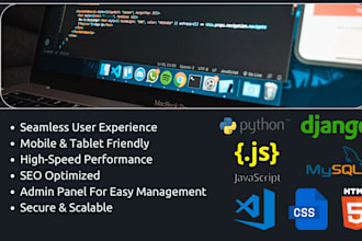 build a custom full stack django web application