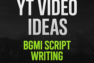 write  engaging bgmi youtube video scripts , tips and tricks, and content ideas