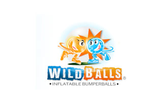 make creative awesome custom logo for wild balls