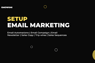 setup automated email workflows and sales drips