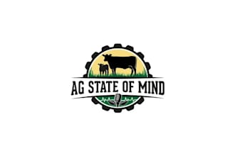 make beautiful podcast logo for mental health in agriculture
