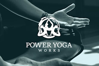 design a professional spa, massage, and yoga logo for your wellness brand