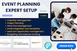 setup event planning planning pod flowlu tessitura a2z espo crm