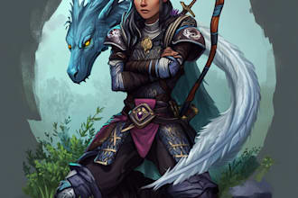 design your ideal high quality dnd character art