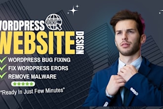 fix wordpress error wordpress bug fixing remove malware bugs fix