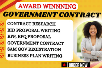 win government contract, bid proposal, research rfp, response to rfp, rfi, rfq,