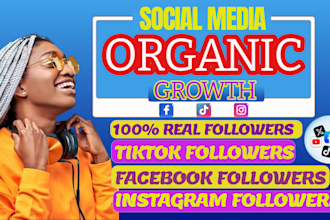 grow and monetize tiktok instagram facebook for organic followers