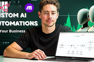 build custom workflows in n8n and make to automate your business