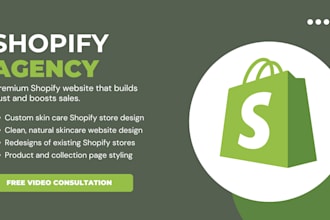 design a stunning skin care shopify website for your brand