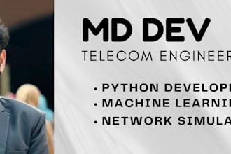 do python, ml projects, and network simulations