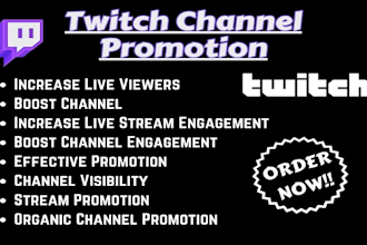 do twitch channel promotion twitch live viewers twitch awareness to grow channel
