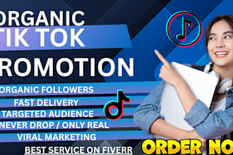 grow and promote your tiktok account organically