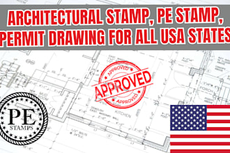 draw and stamp florida and georgia architectural and engineering permit drawing