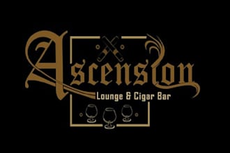 design exceptional lounge and cigar bar logo