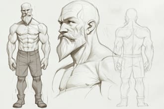 sketch character sheet for your oc