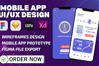 build flutter mobile app ui ux flutterflow android app figma website design