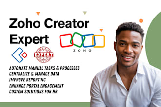 build custom zoho creator app, automate with deluge functions, zoho expert