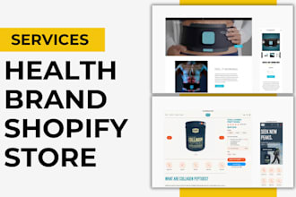 design shopify health website natural product shopify store for health brand