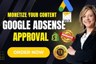 google adsense approval for shopify worpdress wix website blog adsense approval