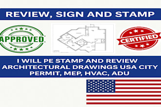 stamp review as licensed civil and structural engineer in arizona and florida