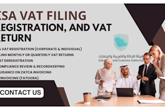 handle ksa vat registration, filing, and vat return for your business