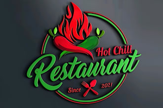 make a modern restaurant, coffee shop, bar, pizza, bakery and food logo