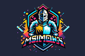make high quality knight logo in very short time