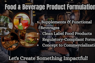 formulate food formulation, beverages, supplements, nutrition and soft drinks