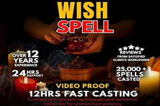 custom spell powerful wish spell fast to make your wish come true