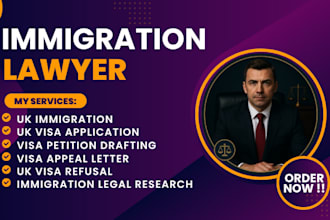 draft your UK visa application lawsuit legal research as immigration lawyer