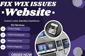 fix any wix issues, wix bug, wix problems wix responsiveness, edit wix website