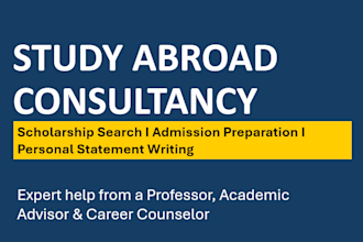 guide your scholarship search, admission, and study abroad
