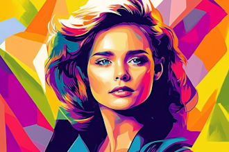 make a beautiful wpap pop art portrait