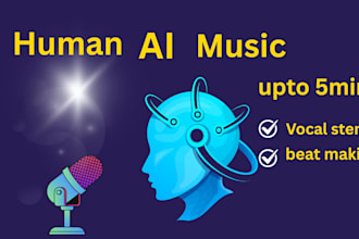 do cover, sing or rap quality human ai vocals music production