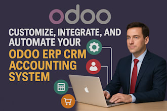 customize, integrate, and automate your odoo erp CRM accounting system