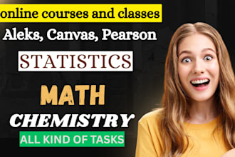 be your expert in math, statistics and chemistry problems