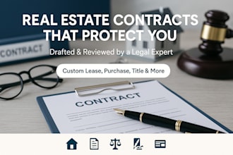 be online lawyer for real estate contract, lease agreement, legal writing, law