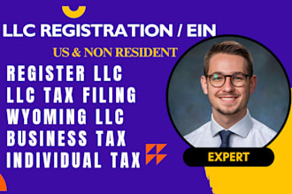 register a wyoming llc florida llc texas llc, get ein for resident non resident
