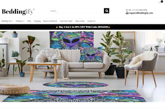 build bedding sets website, blankets, duvet coverlets, mattresses shopify store
