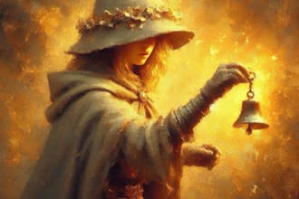 blend ai image generation with digital painting to create fantasy characters