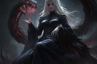 create a notion for a fantastical, dark fantasy character