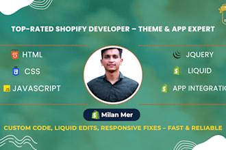 expert shopify developer and store setup